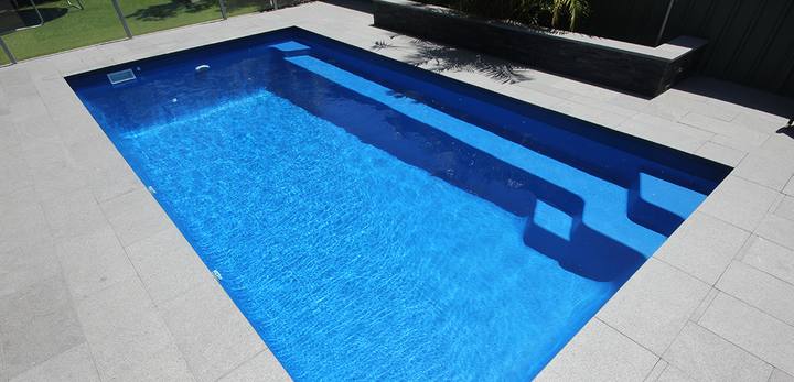 Positano fibreglass pool — 6.00m × 3.20m