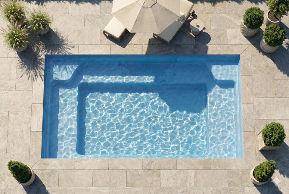 Elba fibreglass pool