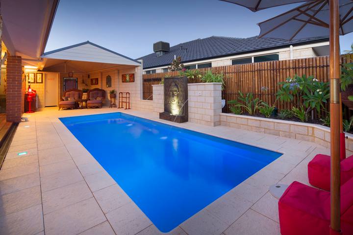 Harmony fibreglass pool — 7.00m × 2.50m